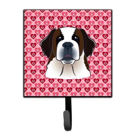 Carolines Treasures Saint Bernard Hearts Leash or Key Holder BB5316SH4
